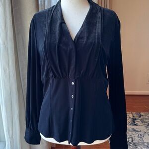 Black Velvet Women's Top